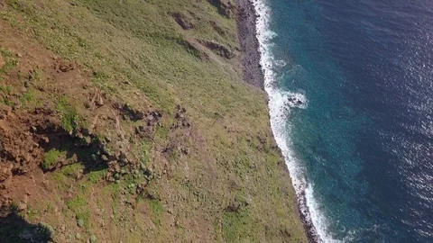 Ponta do Pargo Lighthouse seen from above, Madeira. Stock-Footage 104066082