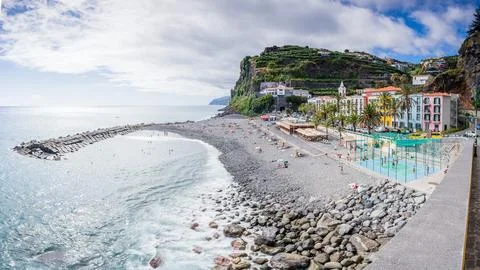 Ponta do Sol panorama Stock Photos