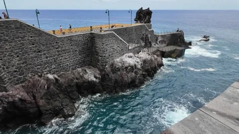 Ponta do Sol, small and beautiful village on Madeira Island, Portugal 스톡 동영상 301395269