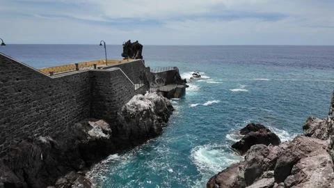 Ponta do Sol, small and beautiful village on Madeira Island, Portugal 스톡 동영상 301395391