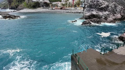 Ponta do Sol, small and beautiful village on Madeira Island, Portugal 스톡 동영상 301395537