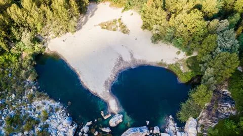 Ponte Brolla Aerial View Stock Photos
