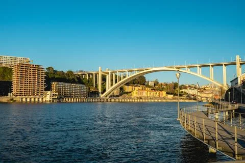 Ponte da Arrabida, Bridge over the Douro Stock Photos