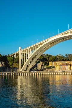 Ponte da Arrabida, Bridge over the Douro Stock Photos