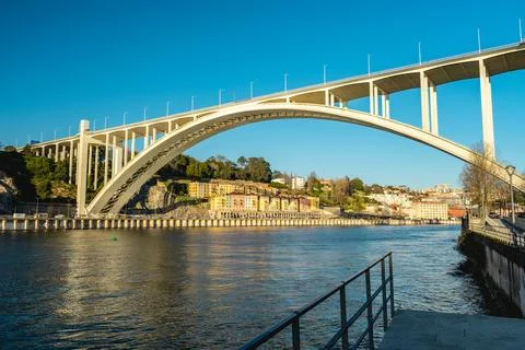 Ponte da Arrabida, Bridge over the Douro Stock Photos
