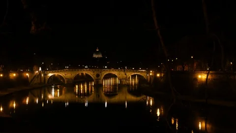 Ponte Sisto, Rome Stock Footage 95583672