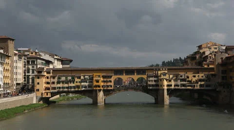  Ponte Vecchio bridge  in Florence  Stock Footage 23703195