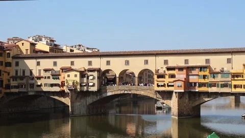 Ponte Vecchio bridge in Florence, Italy Stock Footage 254565158