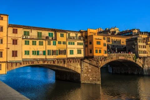 Ponte vecchio bridge, italy Stock Photos
