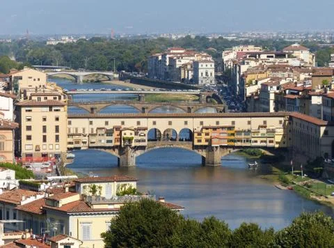 The Ponte Vecchio bridge Foto stock