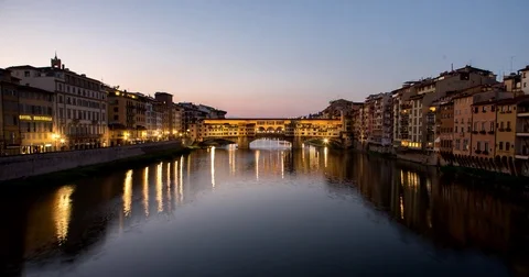 Ponte Vecchio during sunshine Stock Footage 74178248