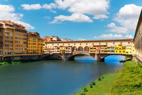 Ponte Vecchio famous bridge Stock Photos