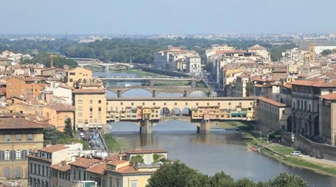 The Ponte Vecchio in Florence Stock Footage 11519919