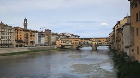 Ponte Vecchio in Florence Stock Footage 11520406