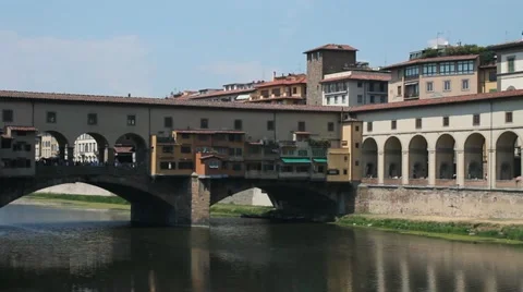 Ponte Vecchio, in Florence Stock Footage 11963977