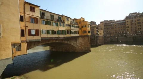 The Ponte Vecchio in Florence, Italy Stock Footage 47933720