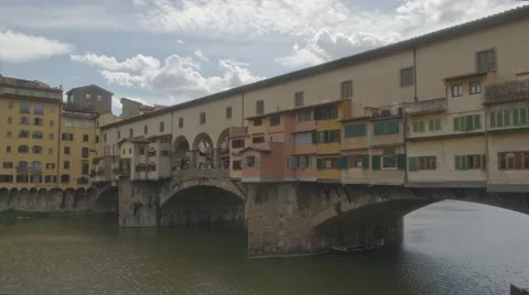 Ponte Vecchio in Florence in Italy Stock Footage 66448664