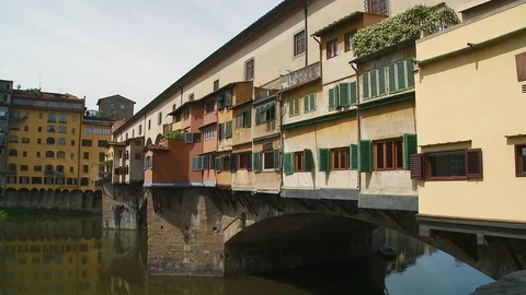 The Ponte Vecchio Florence, Italy Stock Footage 74801977