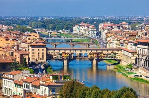 Ponte Vecchio in Florence Foto stock