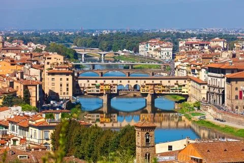 Ponte Vecchio in Florence Stock Photos