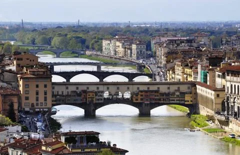 The Ponte Vecchio in Florence 写真素材