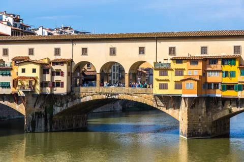 The Ponte Vecchio in Florence Foto stock