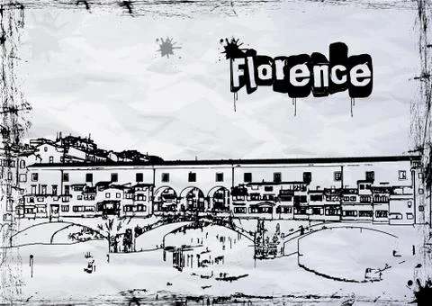 Ponte Vecchio Stock Illustration