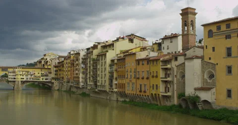 Ponte Vecchio slow pan Stock Footage 27412269