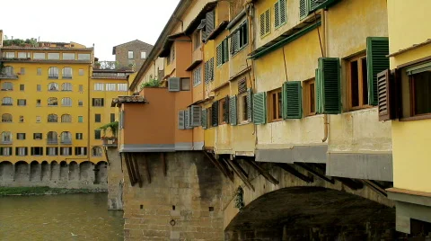 Ponte vechio florence Stock Footage 754034