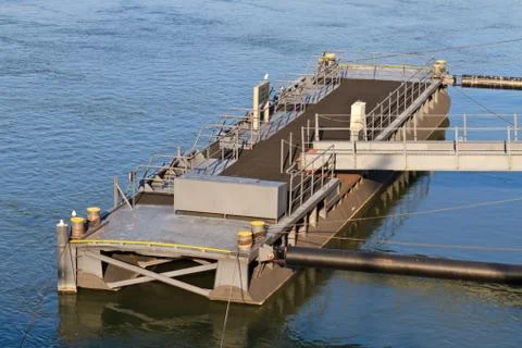 Pontoon block / bridge Stock Photos