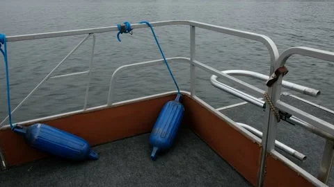 Pontoon Boat Interior 4K Stock Footage 160852322