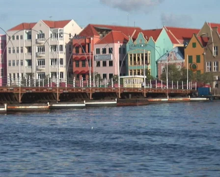 Pontoon bridge Stock Footage 355762
