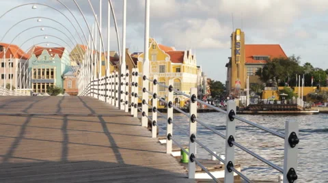 Pontoon Bridge moves5109 Stock Footage 997904