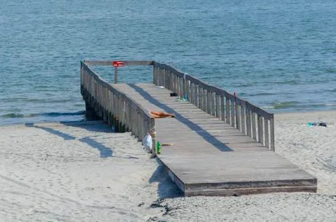 Pontoon bridge Stock Photos
