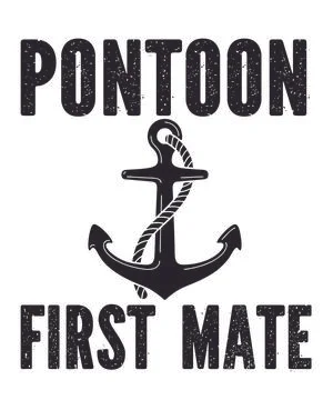 Pontoon First Mate Captain Stock Illustration