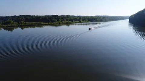 PontoonBoat Stock Footage 98264876