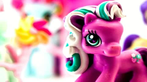 Pony carousel close up Stock Footage 21810988