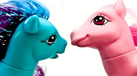 Pony flirt - close-up Stock Footage 21810983