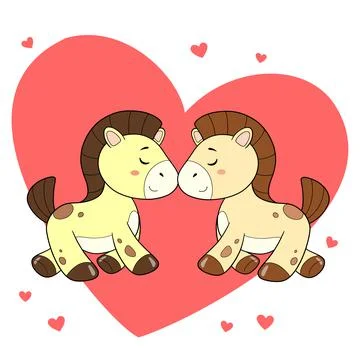 Pony lovers Stock Illustration