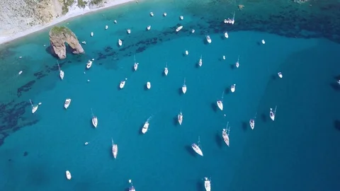 Ponza aerial view Stock Footage 122848188