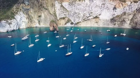 Ponza aerial view Stock Footage 123863130