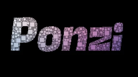 Ponzi Scheme Pixelated Text Warping Looping Pixels With Glitch Effect Vidéo 113882408