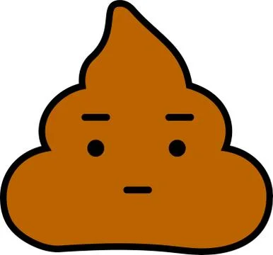 Poo emoticon icon Stock Illustration