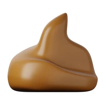 Poo icon. High quality 3d render illustration for social media sticker or game Stock Illustration