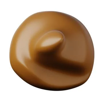 Poo icon. High quality 3d render illustration for social media sticker or game Stock Illustration