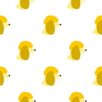 Poodle dog pattern seamless Stock Illustration