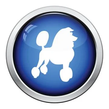 Poodle icon Stock Illustration