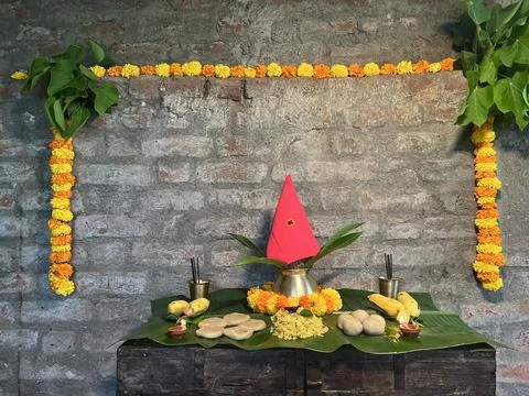 Pooja Lakshmi devi Stock Photos