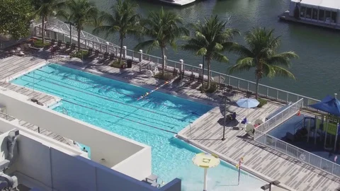 Pool and Palaces in Miami (Florida) Stock Footage 74831310