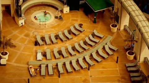 Pool Area Stock Footage 22200500